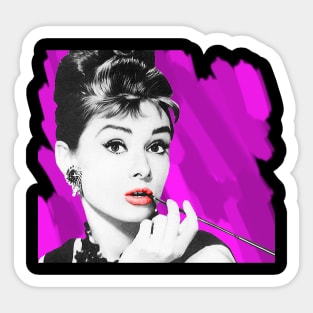 Audrey Hepburn 'Pink' Sticker